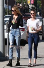 KRISTEN STEWART and STELLA MAXWELL Out in Los Angeles 10/14/2017