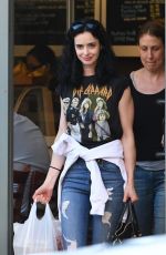 KRYSTEN RITTER  in Ripped Jeans at Judi