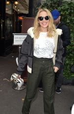KYLIE MINOGUE at Cafe De Flore in Paris 10/02/2017