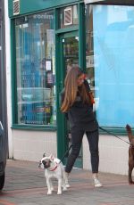 LACEY TURNER Out with Her Dogs in London 10/02/2017