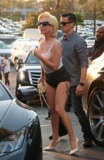 LADY GAGA Arrives to World Series at Dodger Stadium in Los Angeles 10/24/2017