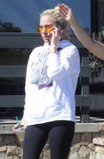 LADY GAGA Leaves Starbucks in Malibu 10/24/2017