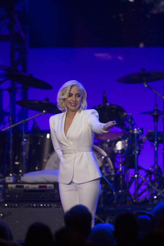 LADY GAGA Performs at Deep from the Heart: Hurricane Relief Concert  10/21/2017