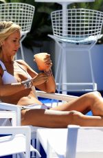LADY VICTORIA HERVEY in Bikini at a Hotel Pool in West Hollywood 10/11/2017