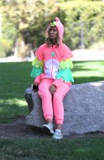 LADY VICTORIA HERVEY in Halloween Costume Out in Los Angeles 10/23/2017