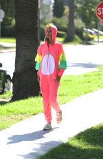 LADY VICTORIA HERVEY in Halloween Costume Out in Los Angeles 10/23/2017