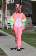 LADY VICTORIA HERVEY in Halloween Costume Out in Los Angeles 10/23/2017
