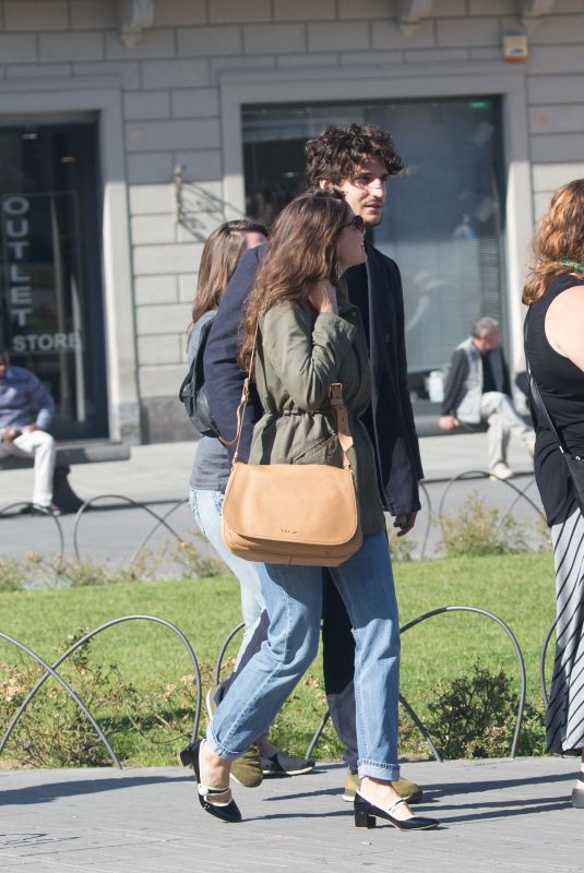 LAETITIA CASTA and Louis Garrel Out in Florence 10/20/2017