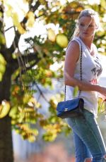 LARA STONE Out and About in London 10/25/2017