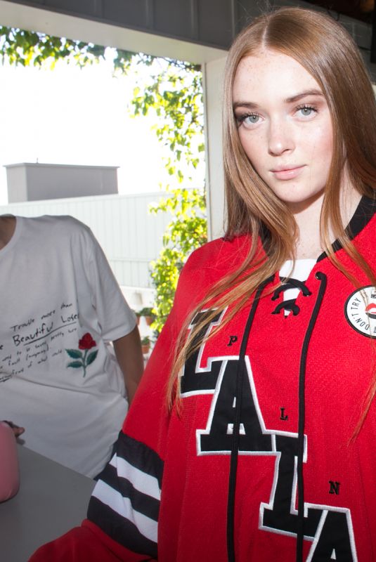 LARSEN THOMPSON at #tialspink Launch Party in Los Angeles 10/07/2017