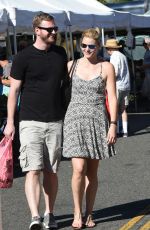 LAURA HARMAN Shopping at Farmers Market in Los Angeles 10/22/2017