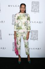 LAURA HARRIER at Bulgari Celebrates 5th Avenue Flagship Store Opening in New York 10/20/2017