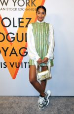 LAURA HARRIER at Volez, Voguez, Voyagez: Louis Vuitton Exhibition Opening in New York 10/26/2017