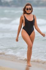 LAURA SIMPSON in Swimsuit on the Beach in Majorca 10/02/2017