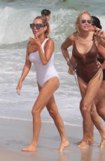 LAUREN FOSTER and MARYSOL PATTON in Swimsuits at a Beach in Miami 10/22/2017