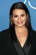 LEA MICHELE at Hollywood Foreign Press Assocation Panel Discussion in Los Angeles 10/26/2017