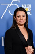 LEA MICHELE at Hollywood Foreign Press Assocation Panel Discussion in Los Angeles 10/26/2017