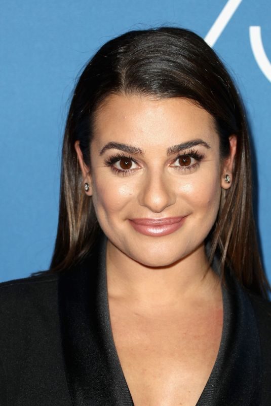 LEA MICHELE at Hollywood Foreign Press Assocation Panel Discussion in Los Angeles 10/26/2017