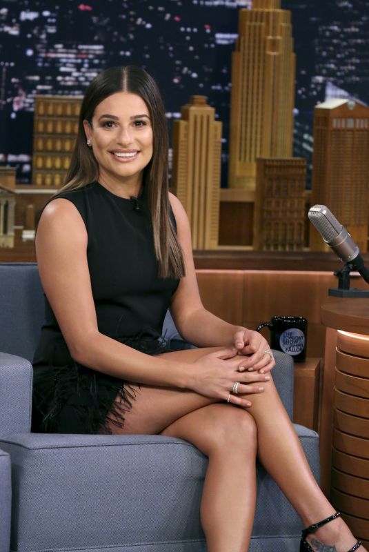 LEA MICHELE at Tonight Show Starring Jimmy Fallon 10/09/2017