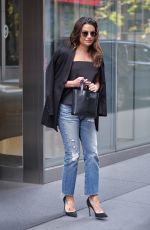 LEA MICHELE Leaves an Office in New York 10/11/2017