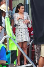 LEA MICHELE on the Set of The Mayor in Los Angeles 10/24/2017