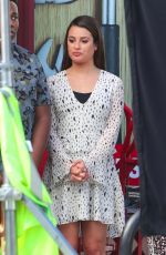 LEA MICHELE on the Set of The Mayor in Los Angeles 10/24/2017