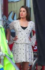 LEA MICHELE on the Set of The Mayor in Los Angeles 10/24/2017