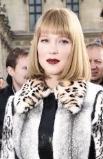 LEA SEYDOUX at Louis Vuitton Fashion Show in Paris 10/03/2017