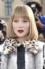 LEA SEYDOUX at Louis Vuitton Fashion Show in Paris 10/03/2017