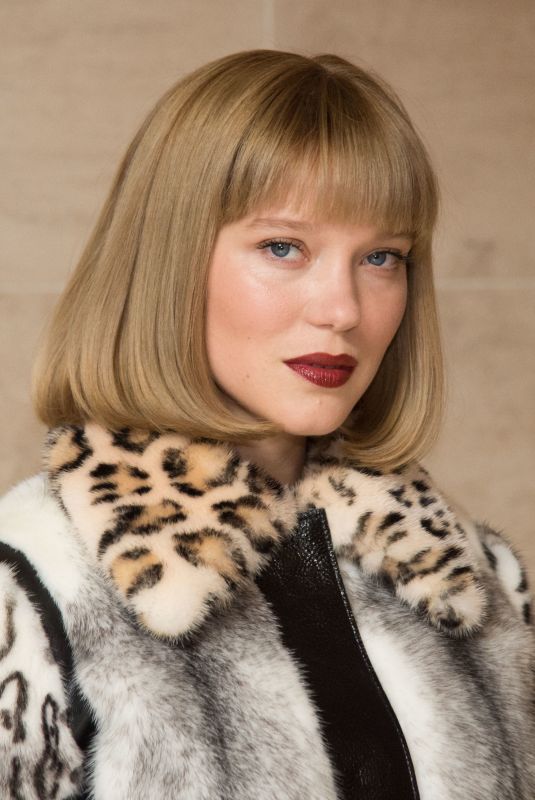 LEA SEYDOUX at Louis Vuitton Fashion Show in Paris 10/03/2017