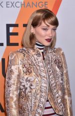 LEA SEYDOUX at Volez, Voguez, Voyagez: Louis Vuitton Exhibition Opening in New York 10/26/2017