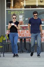 LEIGHTON MEESTER and Adam Brody Out and About in Los Angeles 10/05/2017