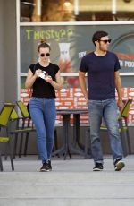 LEIGHTON MEESTER and Adam Brody Out and About in Los Angeles 10/05/2017