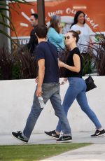 LEIGHTON MEESTER and Adam Brody Out and About in Los Angeles 10/05/2017