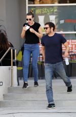 LEIGHTON MEESTER and Adam Brody Out and About in Los Angeles 10/05/2017