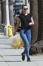 LEIGHTON MEESTER and Adam Brody Out and About in Los Angeles 10/05/2017
