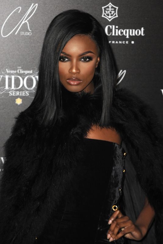 LEOMIE ANDERSON at Veuve Clicquot Widow Series VIP Launch Party in London 10/19/2017