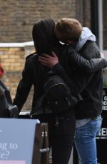 LILAH PARSONS and Laurence Fox Out with Their Dogs in London 10/14/2017