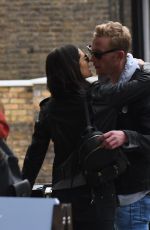 LILAH PARSONS and Laurence Fox Out with Their Dogs in London 10/14/2017