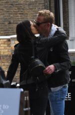 LILAH PARSONS and Laurence Fox Out with Their Dogs in London 10/14/2017