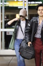 LILI REINHART and Cole Sprouse at Airport in Vancouver 10/10/2017