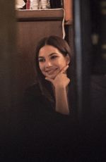 LILY ALDRIDGE and Caleb Followill Out for Dinner in Rome 10/25/2017