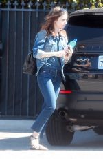 LILY COLLINS Arrives at a Studio in Studio City 10/05/2017