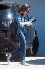LILY COLLINS Arrives at a Studio in Studio City 10/05/2017