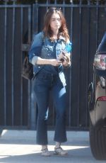 LILY COLLINS in Jeans Out and About in Studio City 10/05/2017