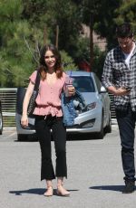 LILY COLLINS Out in Hollywood 10/04/2017