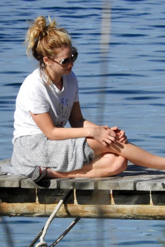 LILY JAMES Out in Croatia 10/08/2017