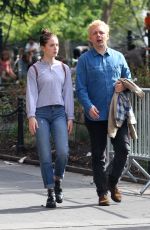 LILY MO SHEEN and Michael Sheen at a Park New York 10/08/2017