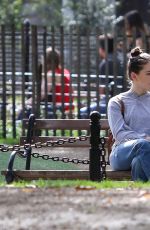 LILY MO SHEEN and Michael Sheen at a Park New York 10/08/2017