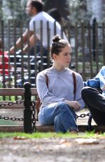 LILY MO SHEEN and Michael Sheen at a Park New York 10/08/2017